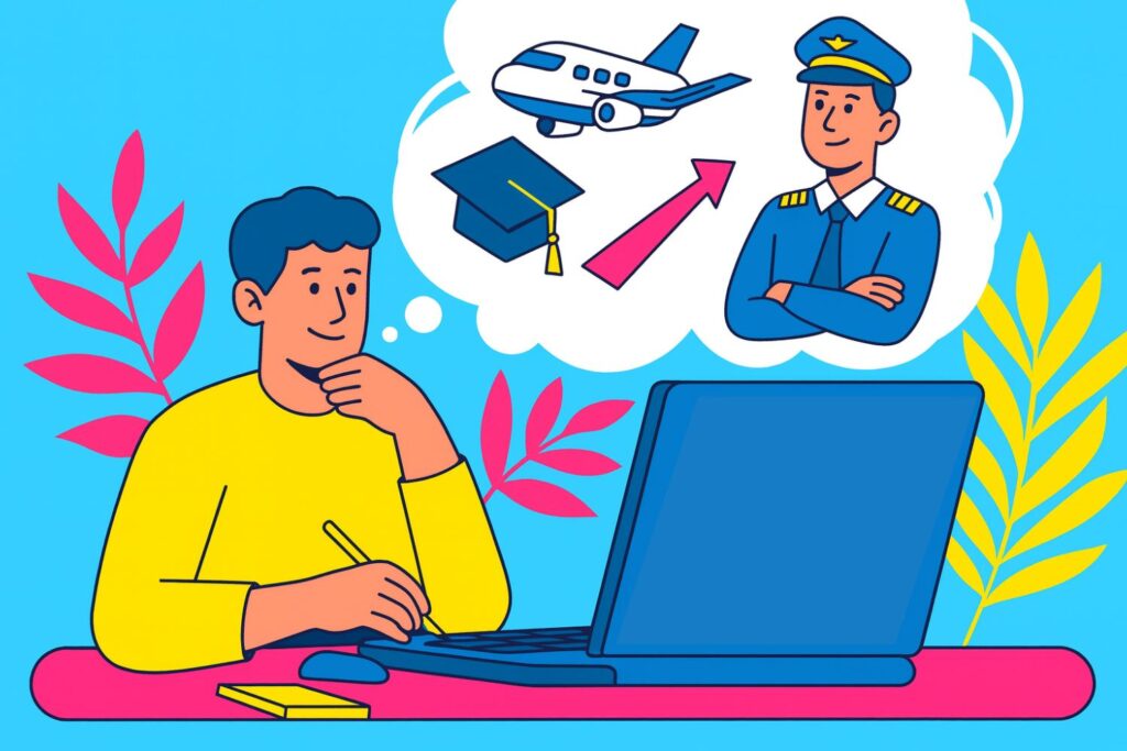 Uomo chiede prestito personale per studiare per diventare pilota