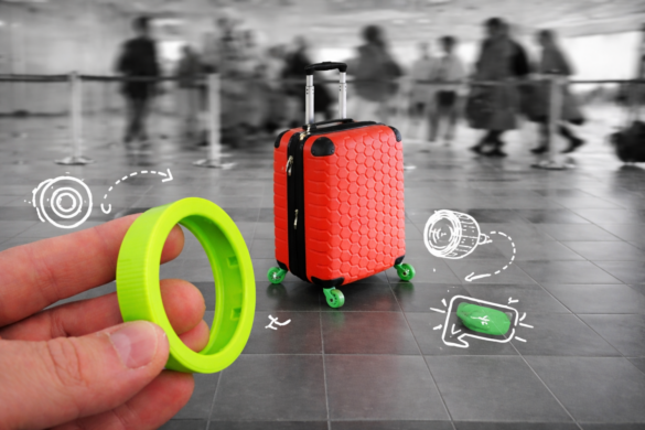 Riparazione ruote Carpisa Gotech con gommino stampato in 3D